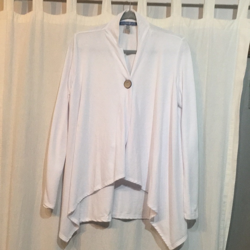 Long sleeve, one button front cardigan